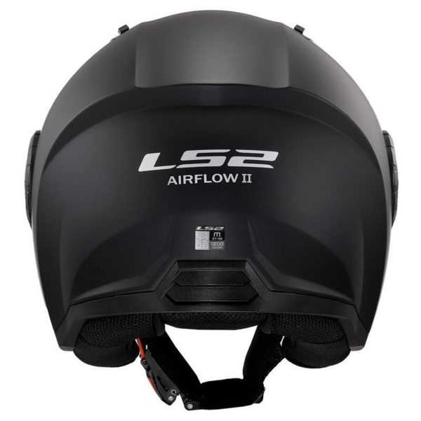 LS2 casco moto jet Airflow II 06 negro mate - Imagen 5