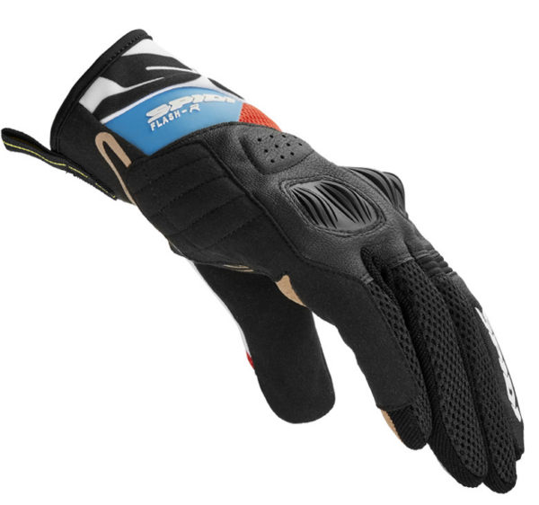 Spidi guantes moto verano Flash R evo rojo azul - Imagen 3