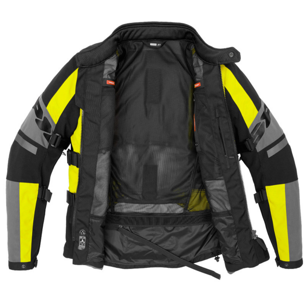 Spidi chaqueta moto 4 Season Evo H2out amarilla - Imagen 3