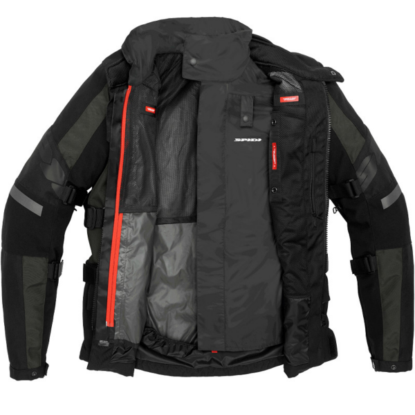 Spidi chaqueta moto 4 Season Evo H2out negra - Imagen 5