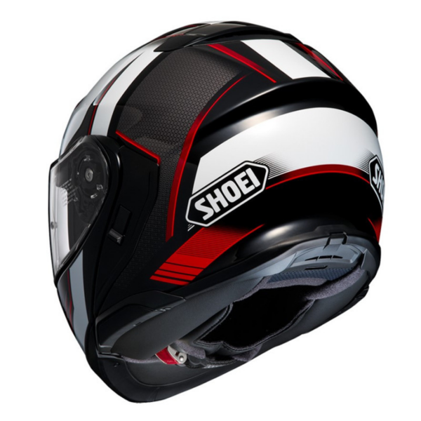 SHOEI casco moto modular Neotec 3 Grasp TC5 blanco rojo - Imagen 3