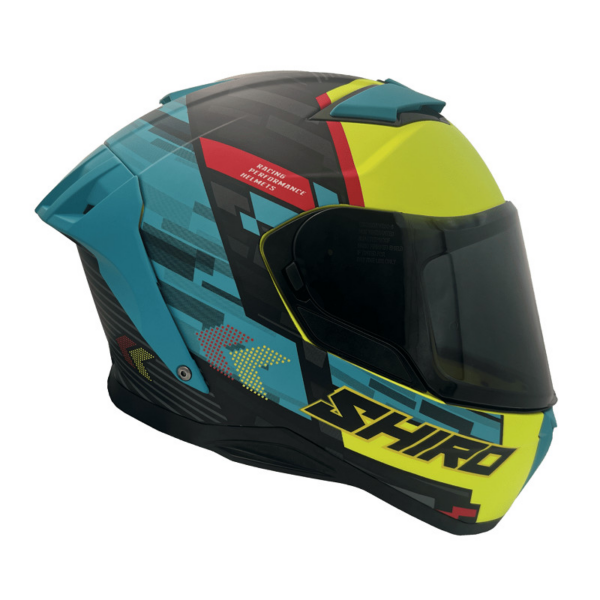 Shiro Casco Moto integral Alpha Race One azul