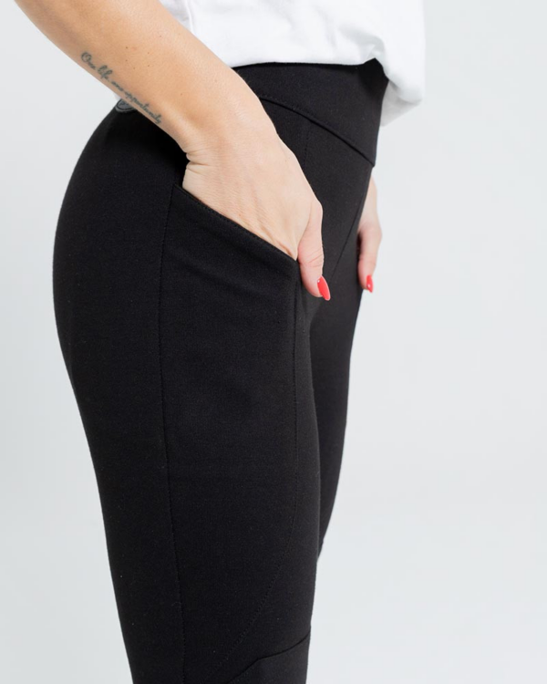 By City Pantalón Vaquero Moto Mujer Legging negro - Imagen 3