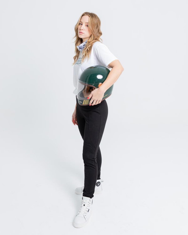 By City Pantalón Vaquero Moto Mujer Legging negro