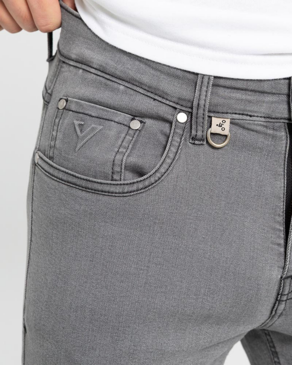 By City pantalón vaquero moto Bull gris - Imagen 4