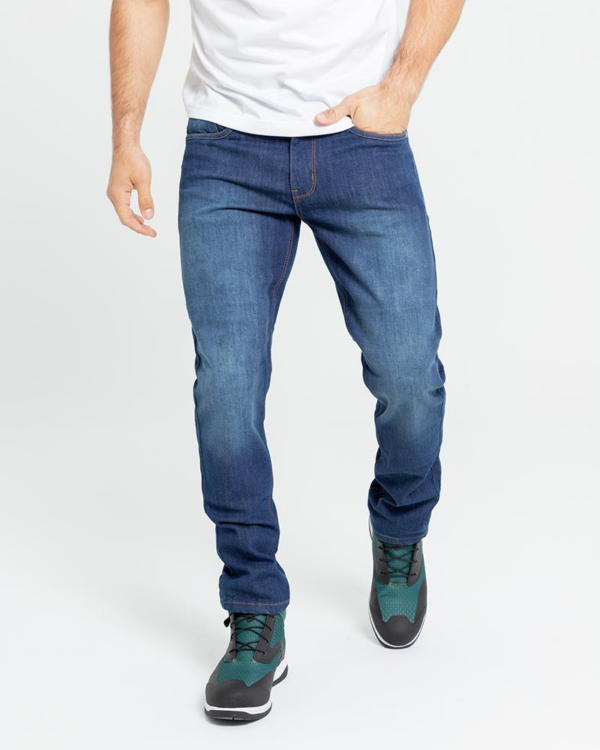 By City pantalón vaquero moto Bull azul claro
