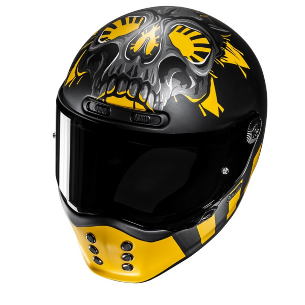 HJC casco moto integral V10 Crania MC3SF fluor - Imagen 3