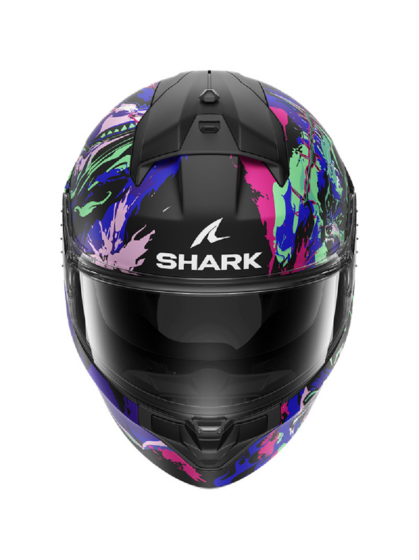 Shark Casco Moto Integral Ridill 2 Racing Beast violeta verde - Imagen 4
