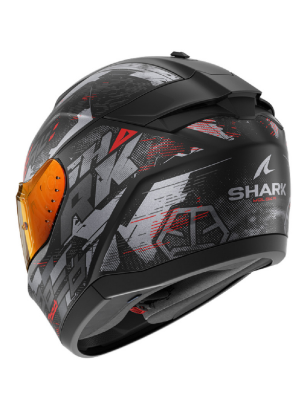 Shark Casco Moto Integral Ridill 2 Molokai rojo - Imagen 2