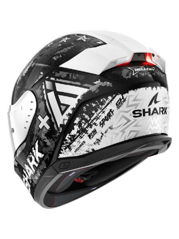 Shark Casco Moto Integral SKWAL i3 Hellcat blanco - Imagen 3