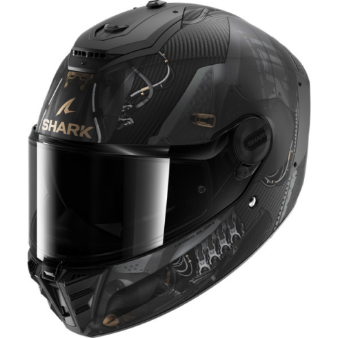 Shark casco moto integral Spartan RS Xbot Oro mate