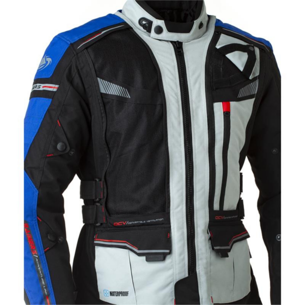 Rainers chaqueta moto tricapa Trivor azul - Imagen 5