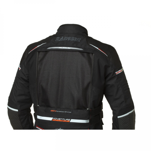 Rainers chaqueta moto tricapa Trivor negra - Imagen 5