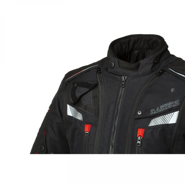 Rainers chaqueta moto tricapa Trivor negra - Imagen 4