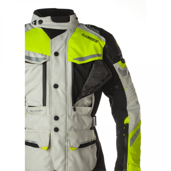 Rainers chaqueta moto tricapa Tanger gris - Imagen 6