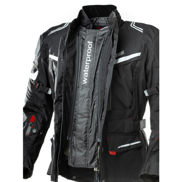 Rainers chaqueta moto tricapa Tanger negro - Imagen 3