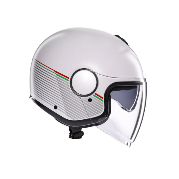 AGV casco moto jet Eteres Capoliveri blanco mate italia E2206 - Imagen 3