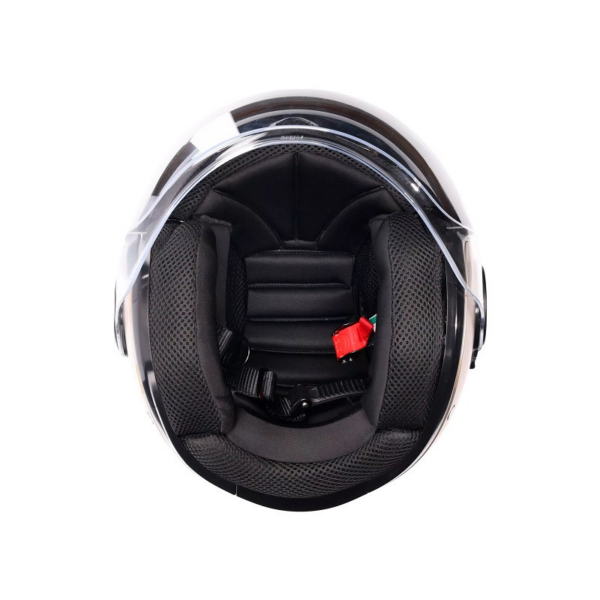 AGV casco moto jet Eteres Sirolo blanco oro mate E2206 - Imagen 6