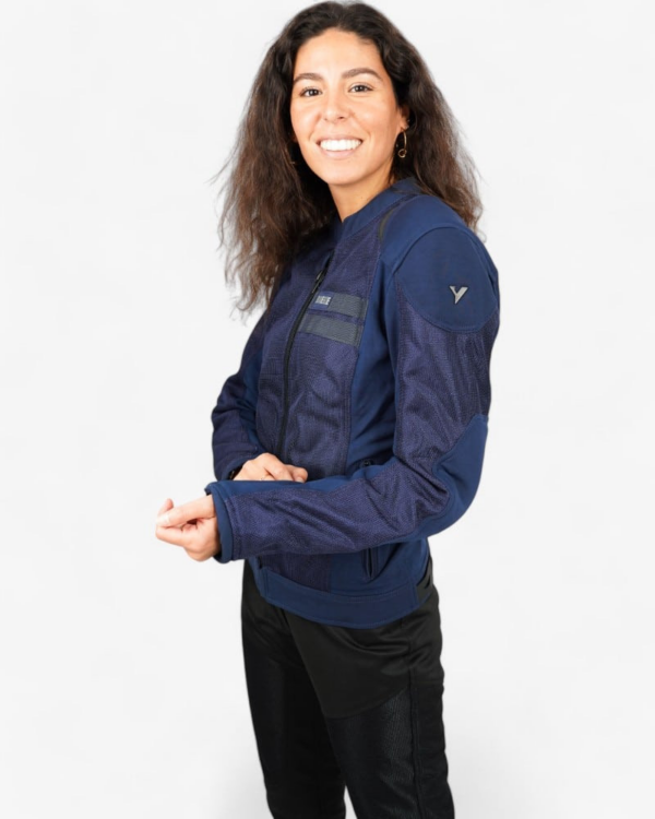By city chaqueta moto mujer verano Breeze azul - Imagen 4