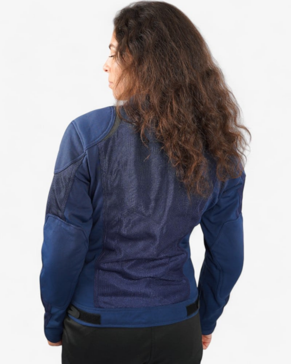 By city chaqueta moto mujer verano Breeze azul - Imagen 5