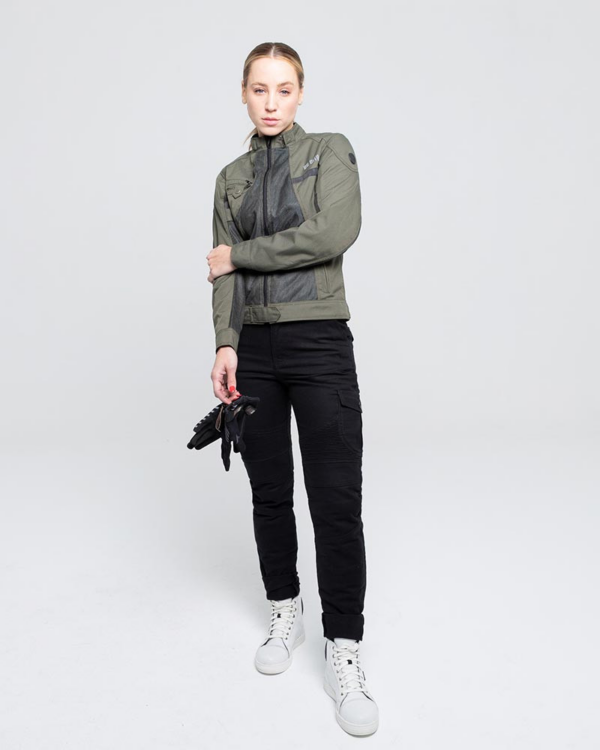 By city chaqueta moto mujer verano Breeze verde