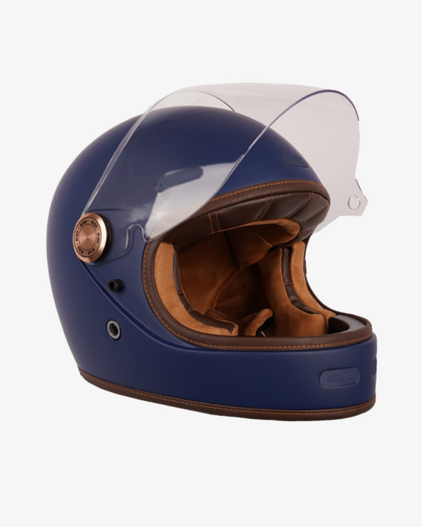 By City casco moto integral Roadster III azul mate - Imagen 4