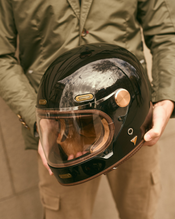 By City casco moto integral Roadster III negro brillo - Imagen 5