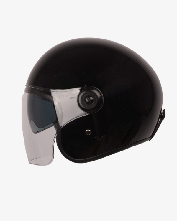 By City casco moto jet The City negro brillo