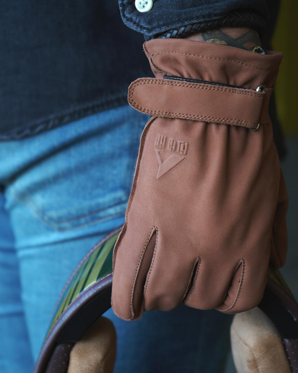 By City Guantes Moto Texas marron - Imagen 6
