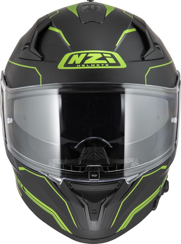 NZI casco moto integral Go Rider Stream Duo Nouveau negro fluor mate - Imagen 5