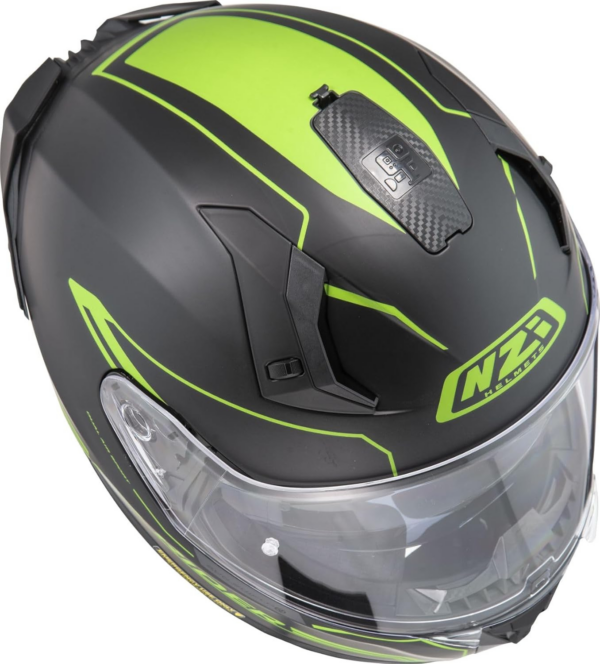 NZI casco moto integral Go Rider Stream Duo Nouveau negro fluor mate - Imagen 4