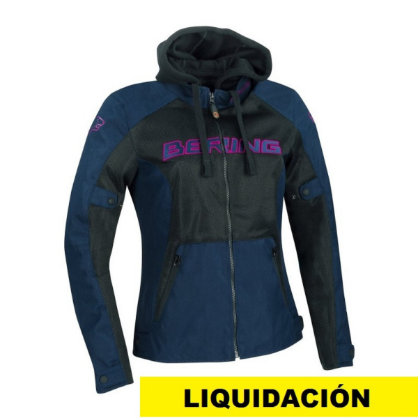Bering chaqueta mujer moto Spirit azul rosa