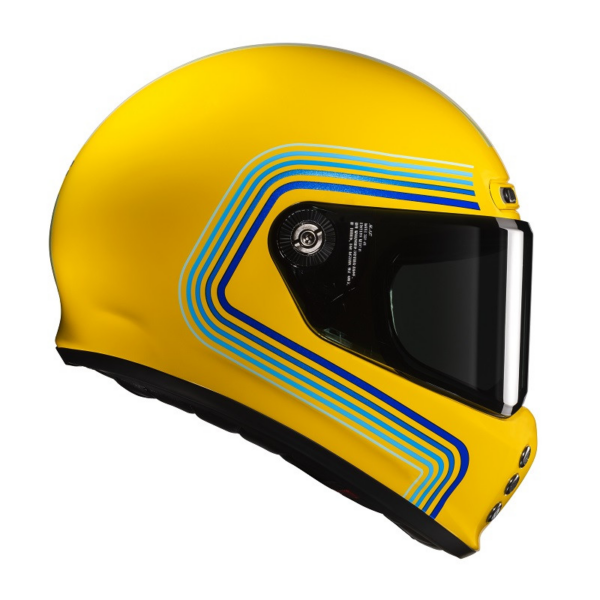 HJC Casco moto integral V10 Foni amarillo - Imagen 3