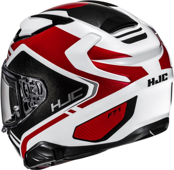HJC casco moto integral F71 Tozz MC1 Rojo - Imagen 2