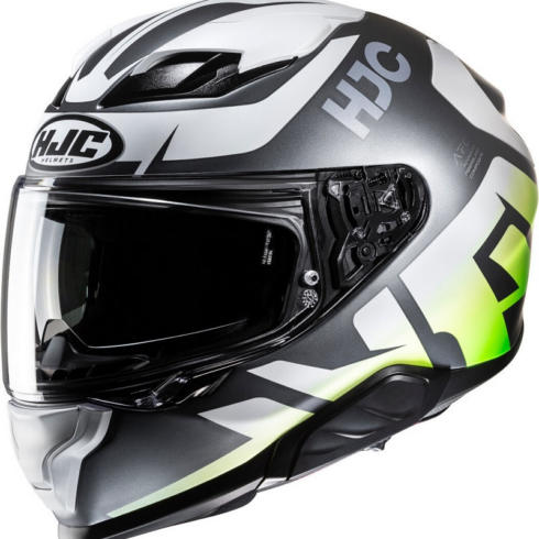 HJC casco moto integral F71 Bard MC4HSF verde