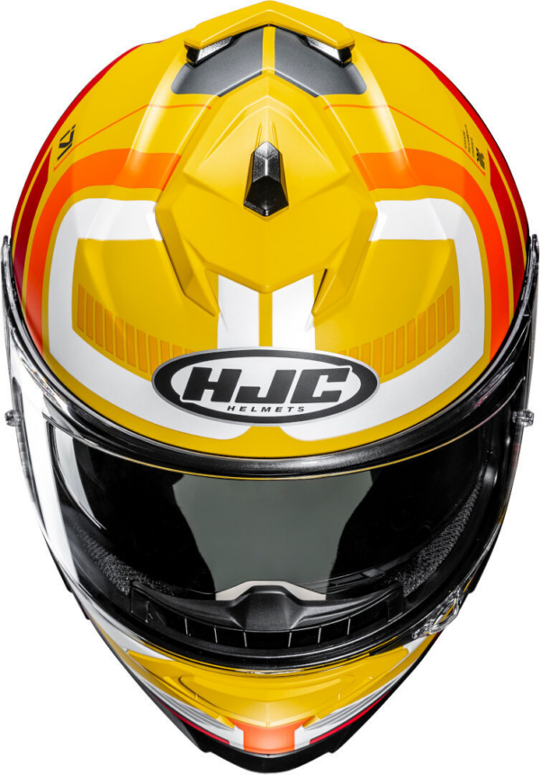 HJC casco moto integral I71 Viz MC3SF amarillo - Imagen 5