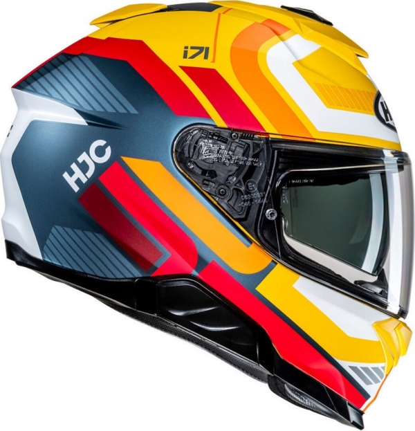 HJC casco moto integral I71 Viz MC3SF amarillo - Imagen 6