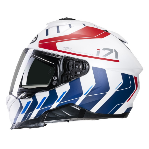 HJC casco moto integral I71 Simo MC21SF Rojo Azul - Imagen 6