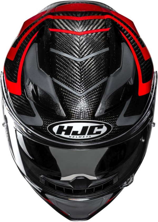 HJC casco moto integral F71 Carbon nevio MC1 Rojo - Imagen 5