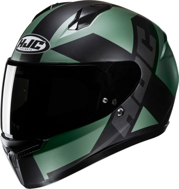 HJC casco moto integral C10 Tez MC4SF verde oscuro