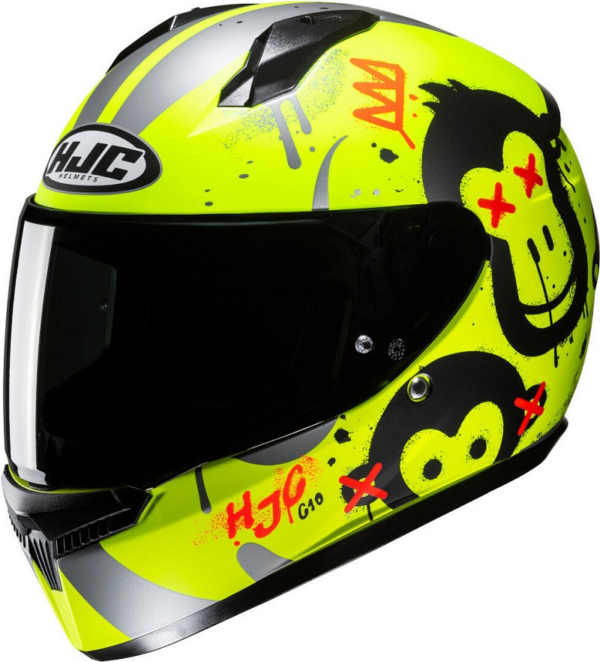 HJC casco moto integral infantil C10 Geti MC3HSF fluor