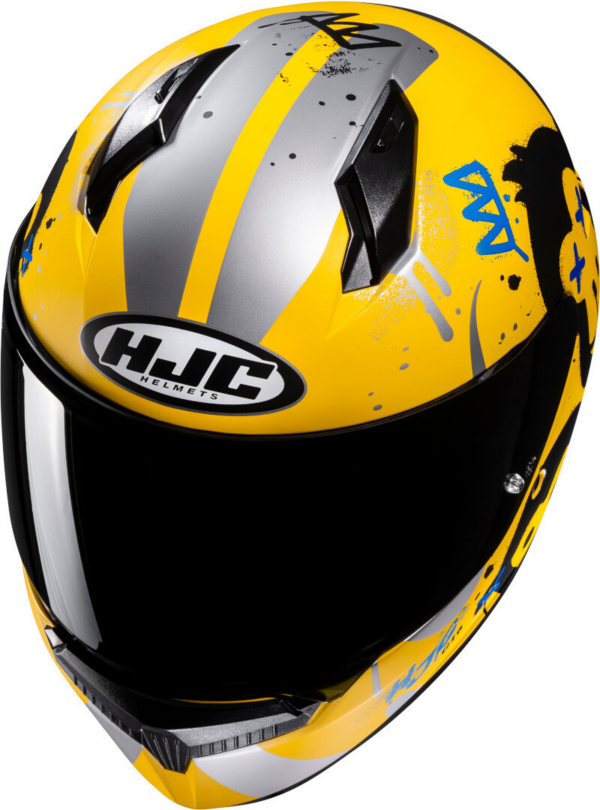 HJC casco moto integral infantil C10 Geti MC3SF amarillo oscuro - Imagen 3