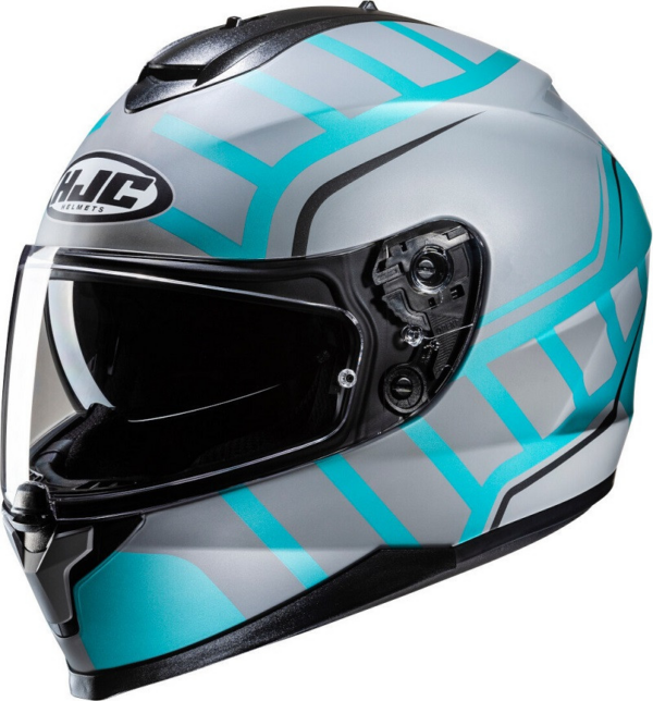 HJC casco moto integral C70N Holt MC4SF celeste