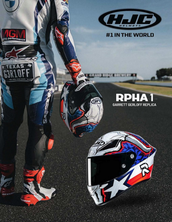 HJC casco moto integral RPHA 1 GARRETT GERLOFF REPL - Imagen 7