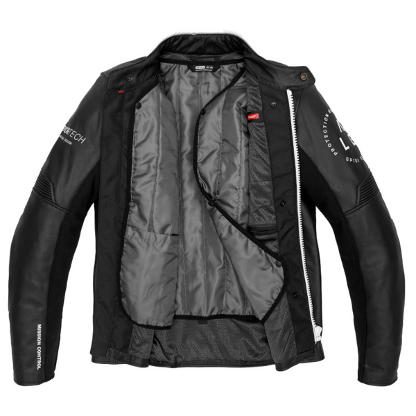Spidi chaqueta moto piel Genesis Blanca - Imagen 3