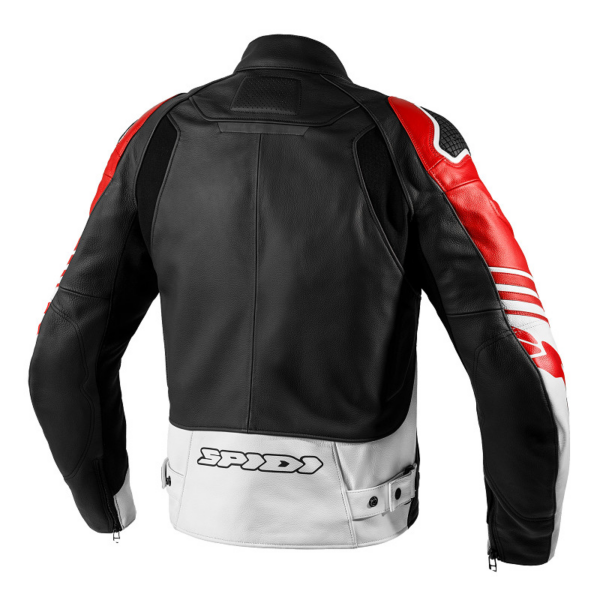 Spidi chaqueta moto piel Track Warrior roja - Imagen 3