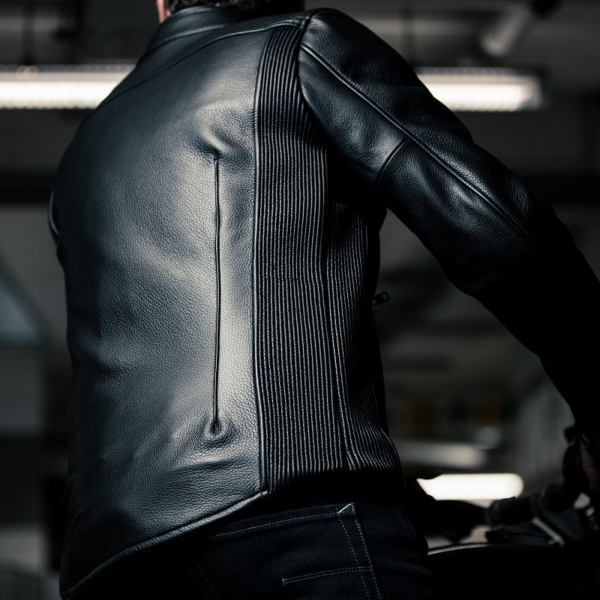 Spidi chaqueta moto piel Premium negra - Imagen 6