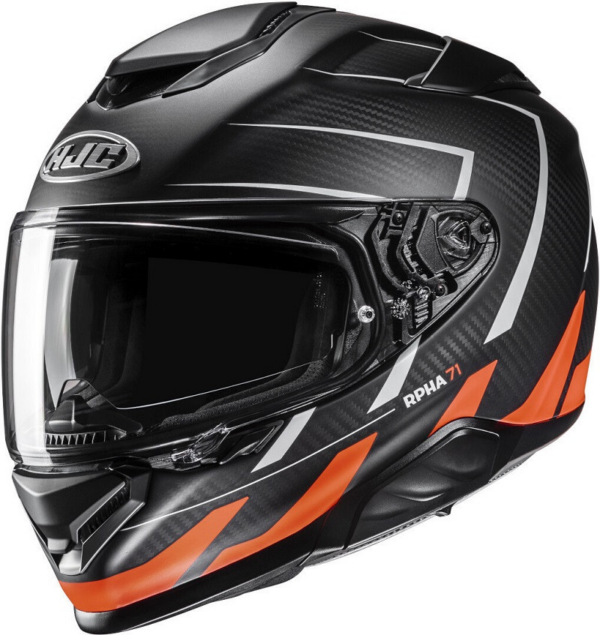 HJC casco moto integral RPHA 71 Carbon Cano MC6HSF naranja