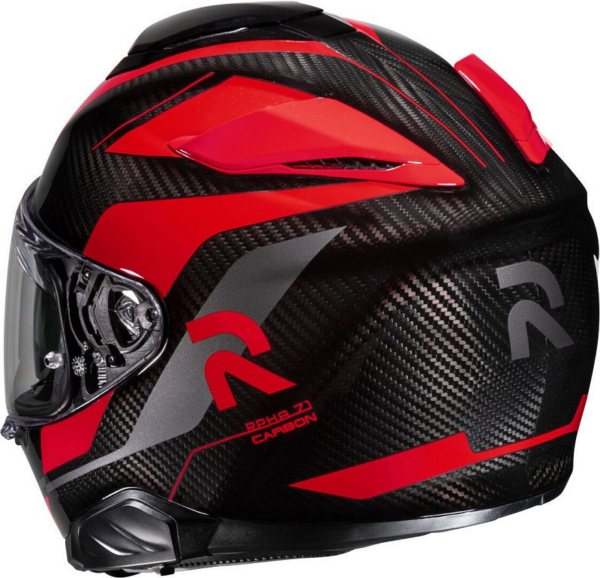HJC casco moto integral RPHA 71 Carbon Hamil MC1 rojo - Imagen 4
