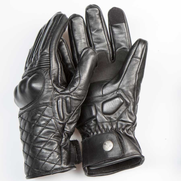 By City guantes moto Cafe II negros - Imagen 2